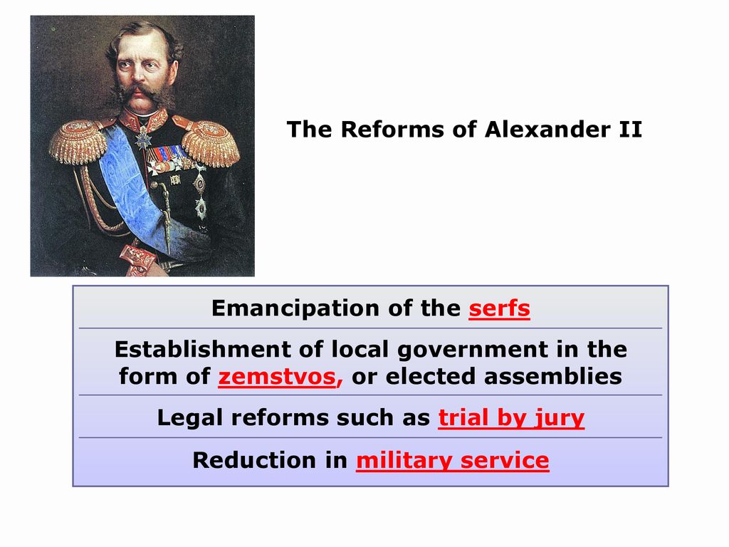alexander ii and reform 1855 1881 the modernization of nations
