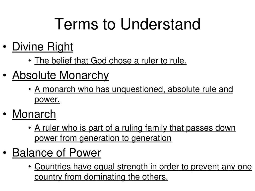 summary the problem of divine right monarchy