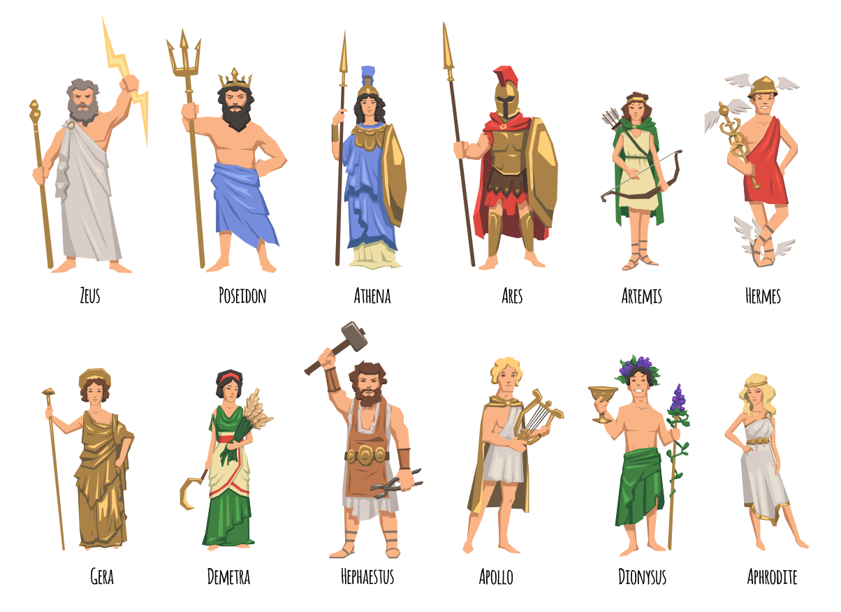 the gods of the greeks the greeks