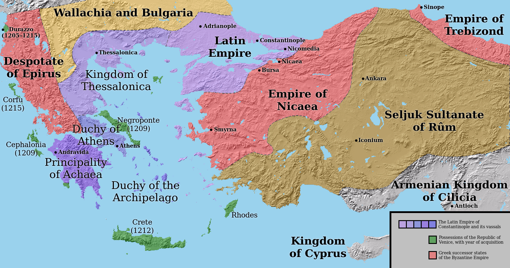 The Latin Empire, 1204-1261 | The Late Middle Ages in Eastern Europe